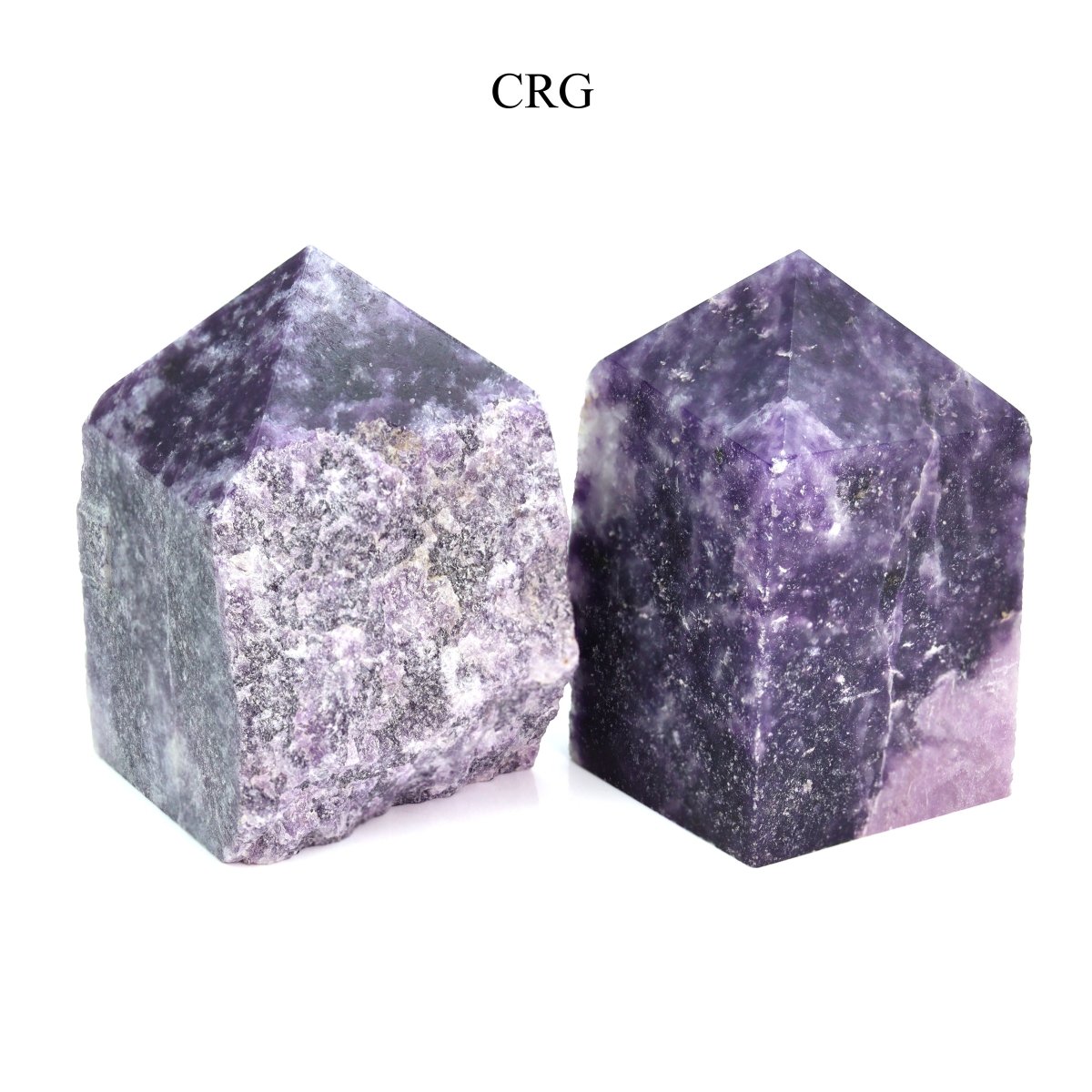 Lepidolite Top Polished Points (1 Kilogram) Size 1.5 to 3 Inches Bulk Wholesale Lot Crystal Towers