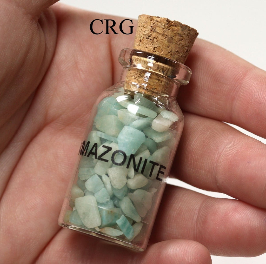LUCKY SET - Assorted Gemstone Chip Bottles / 15 PC