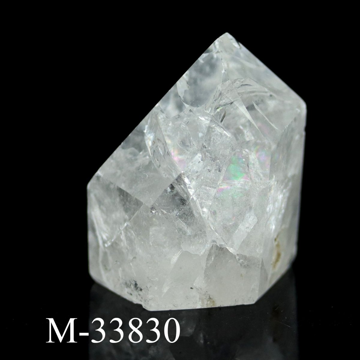 M-33830 - Crackle Quartz Point w/ Cut Base / 1.7oz