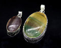 M-36265 - 925 Sterling Silver Rainbow Fluorite Jewelry / 26.5g