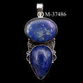 M-37486 - Lapis Lazuli 925 Sterling Silver Pendant