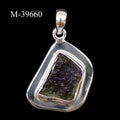 M-39660 - Moldavite 925 Sterling Silver Pendant