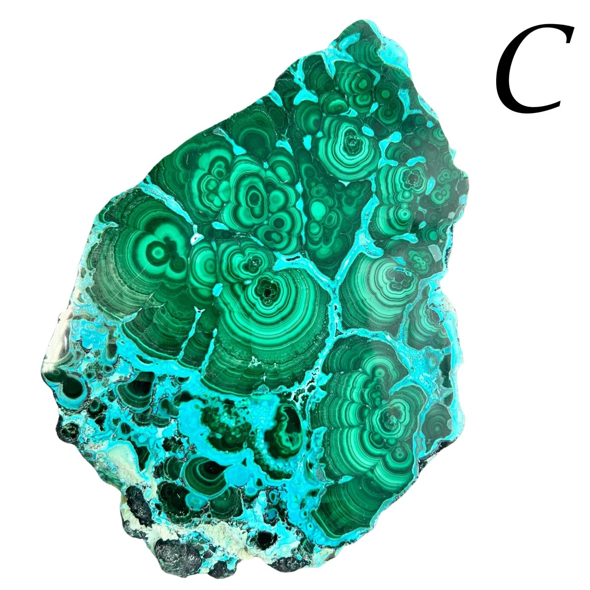 Malachite with Chrysocolla Slab Bulk Wholesale Crystals Minerals Gemstones