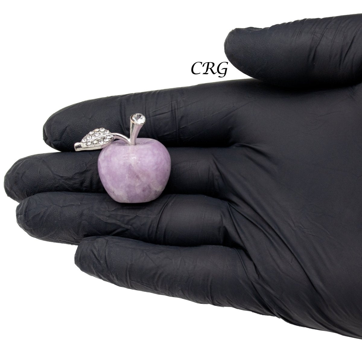 Assorted Gemstone Apple Figurines 1.5 Inches (4 Pieces)