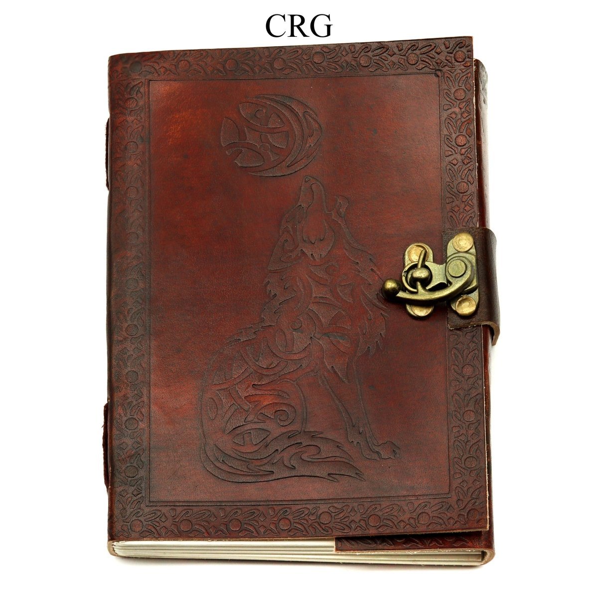 Mixed Leather Notebook with Clasp (3 Pieces) 17 by 12 cm Parchment Paper Journal