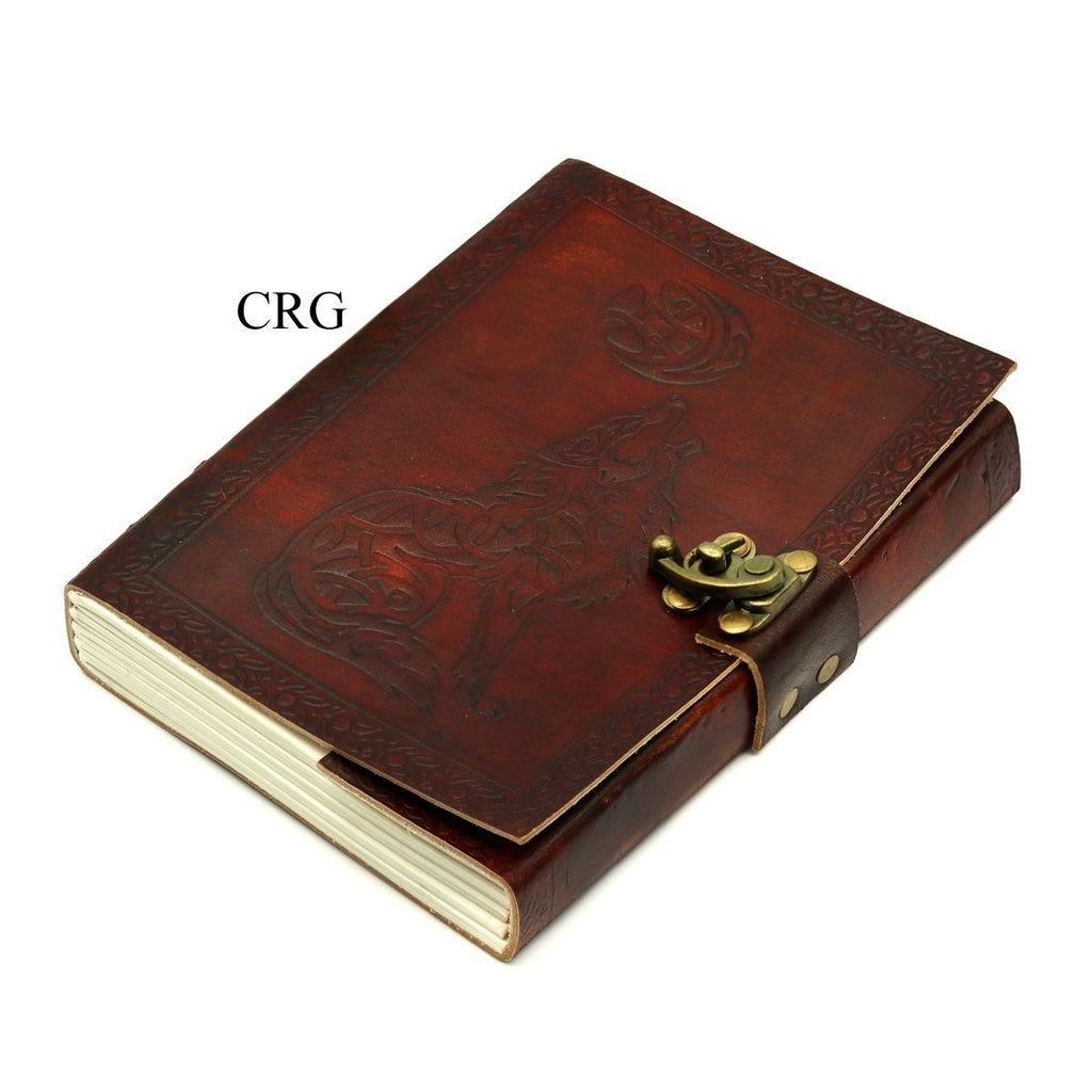 Mixed Leather Notebook with Clasp (3 Pieces) 17 by 12 cm Parchment Paper Journal