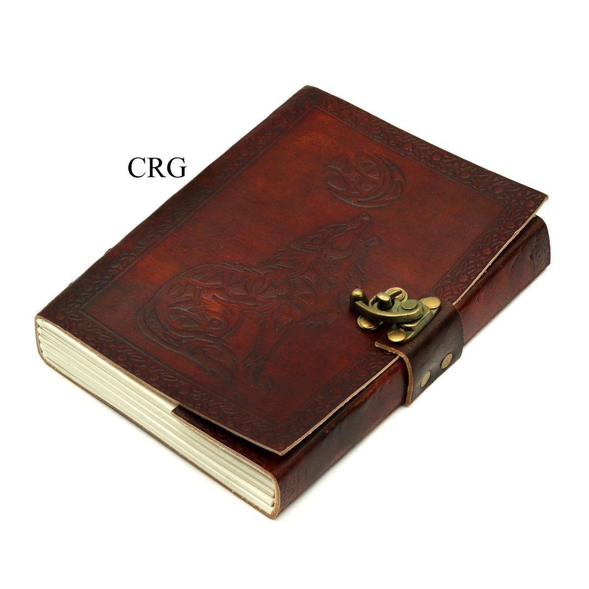 Mixed Leather Notebook with Clasp (3 Pieces) 17 by 12 cm Parchment Paper Journal