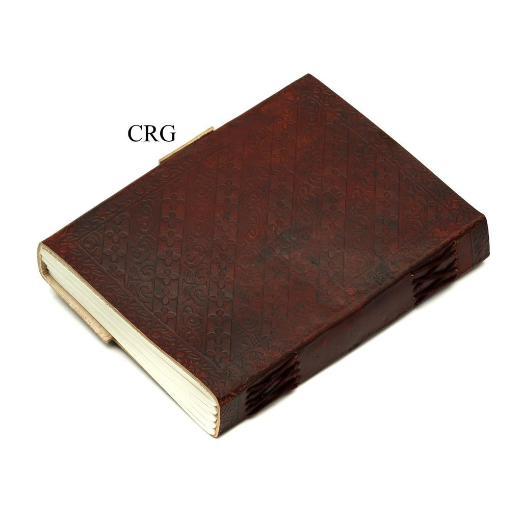 Mixed Leather Notebook with Clasp (3 Pieces) 17 by 12 cm Parchment Paper Journal