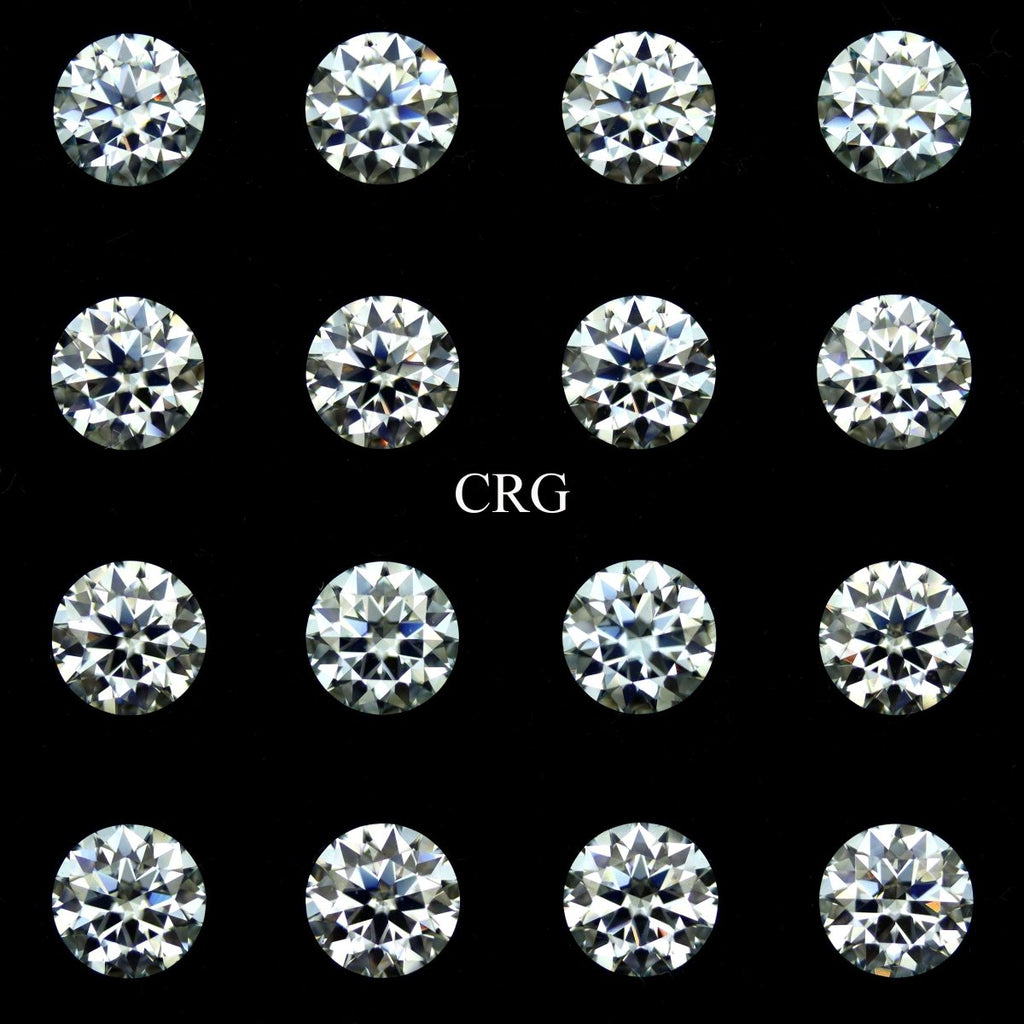 Moissanite Diamond (1 Piece) Size 6.3 to 6.5 mm Clear Faceted Crystal