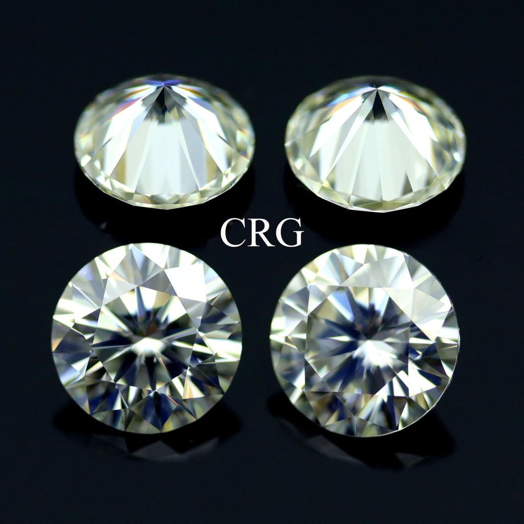 Moissanite Diamond (1 Piece) Size 8 mm Clear Faceted Crystals
