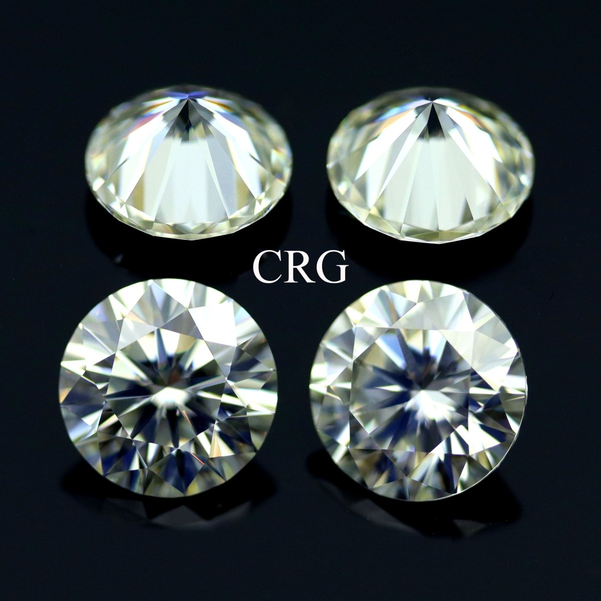 Moissanite Diamond (1 Piece) Size 8 mm Clear Faceted Crystals