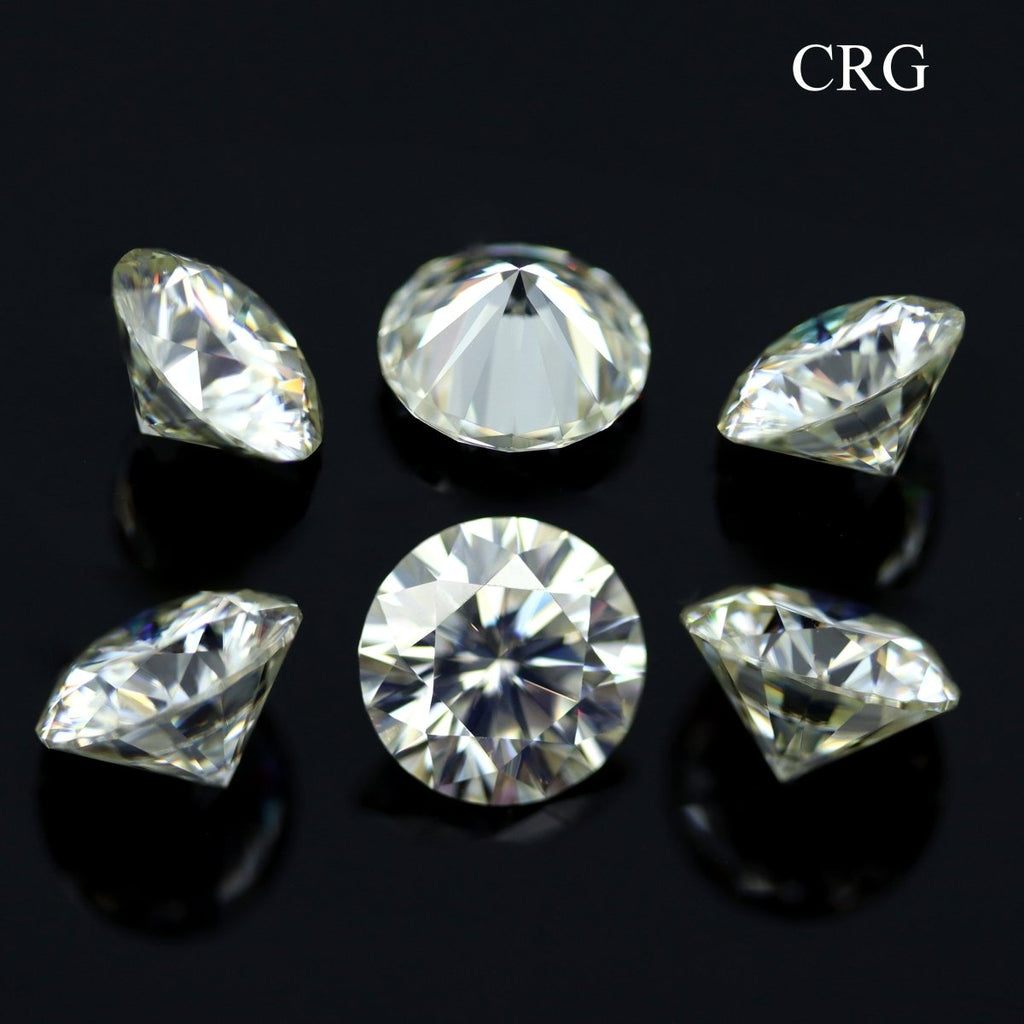 Moissanite Diamond (1 Piece) Size 8 mm Clear Faceted Crystals