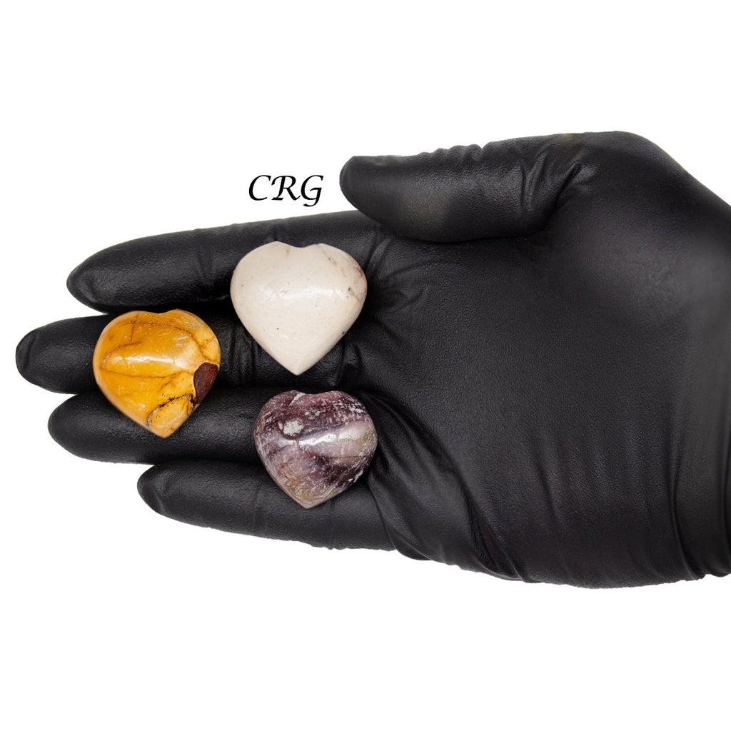 Mookaite Puffy Heart 1 to 1.5 inch (1 Piece)