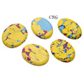 Mosaic Jasper Cabochons (75 Grams) Mixed Sizes Bulk Wholesale Lot Crystal Minerals