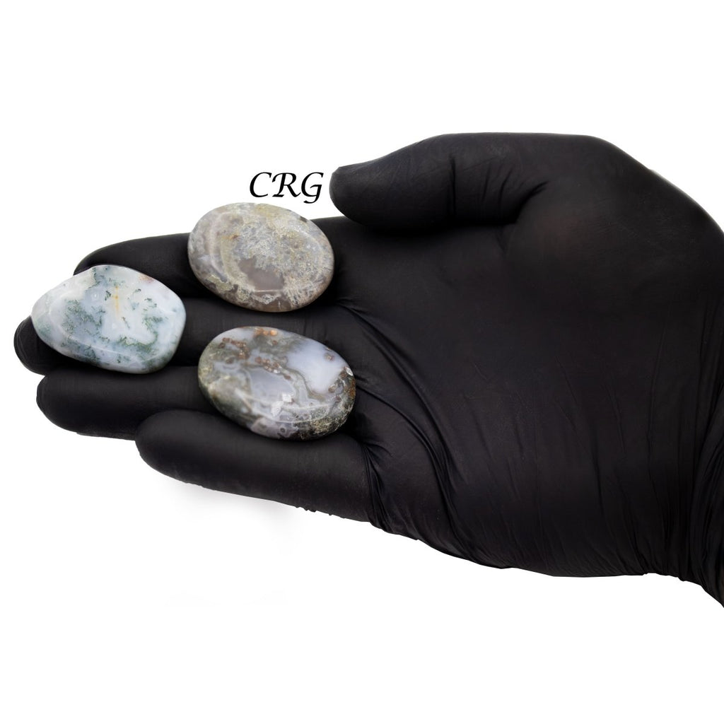 Moss Agate Cabochons (75 Grams) Mixed Sizes Bulk Wholesale Lot Crystal Minerals