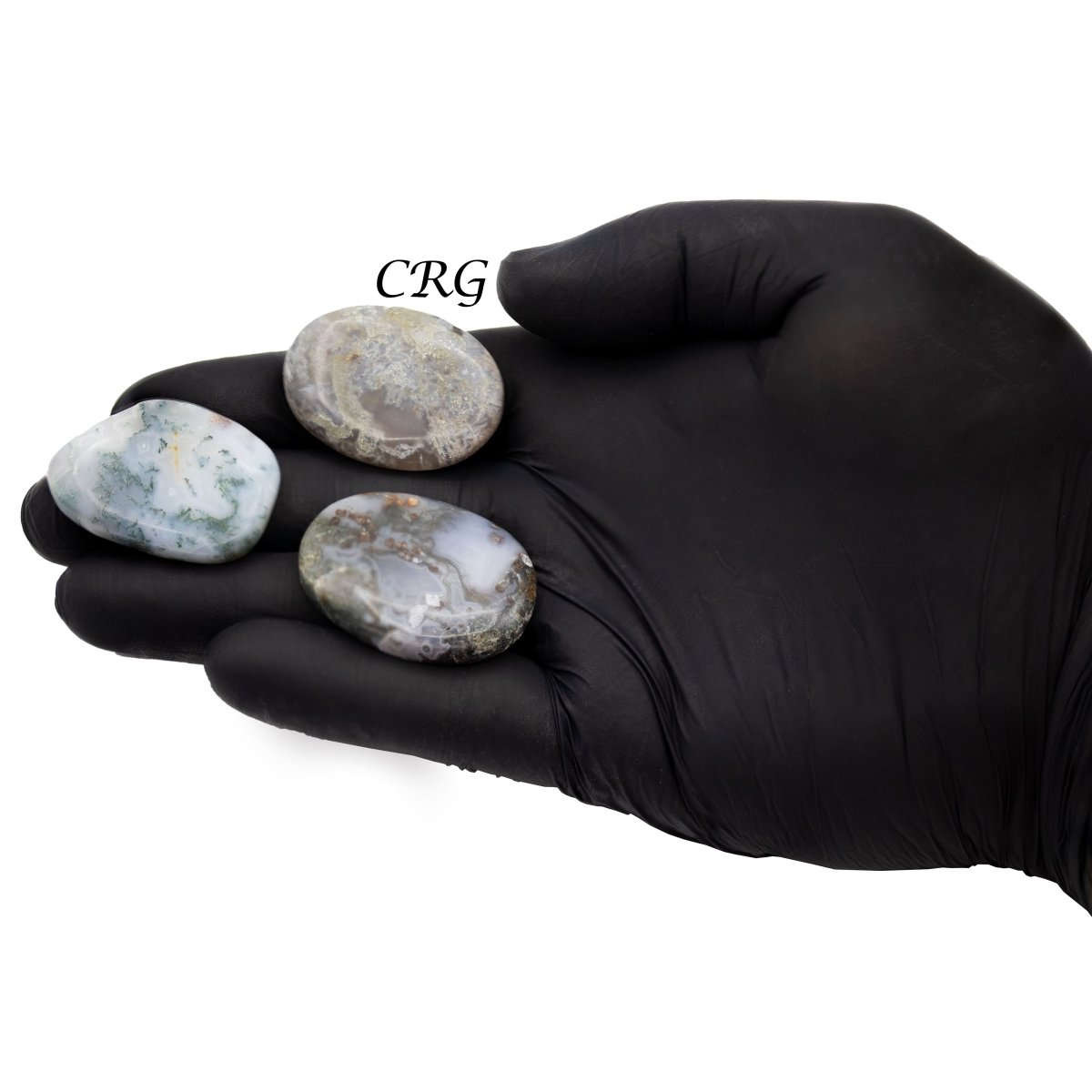 Moss Agate Cabochons (75 Grams) Mixed Sizes Bulk Wholesale Lot Crystal Minerals