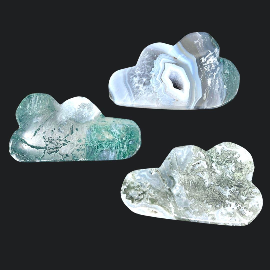 Moss Agate Cloud 2 to 3 Inches (1 Pound)