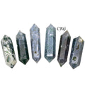 Moss Agate Double Terminated Wand (1 Pound) Size 3.5 Inches Crystal Gemstone Lot