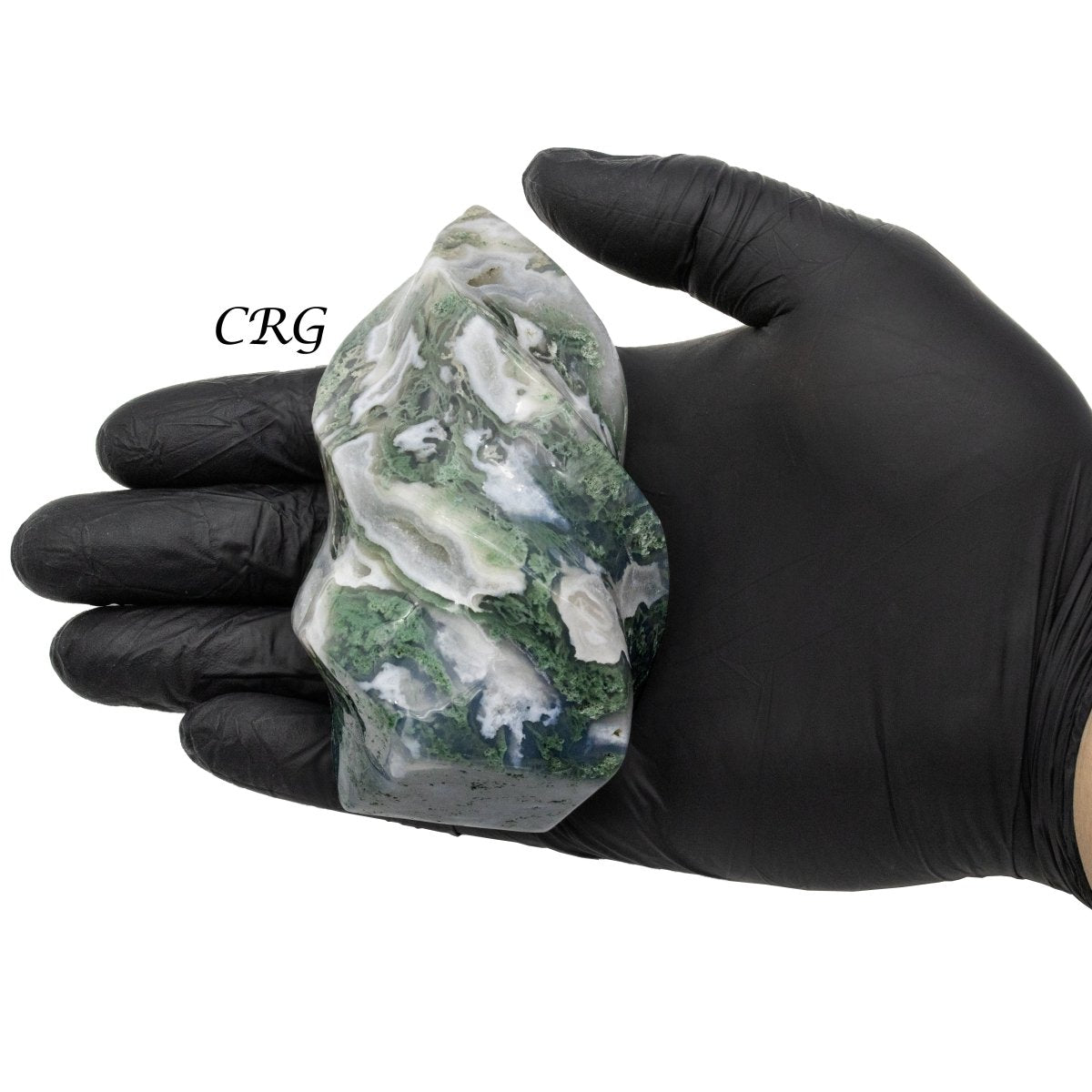 Moss Agate Twisted Flame 1 LB.