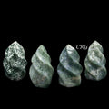 Moss Agate Twisted Flame 1 LB.