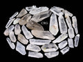 Natural Crystal Quartz Laser Points / B Grade / 0.5-2.5" AVG - 1 KILO LOT