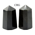 Obsidian Gold Sheen Point (1 Piece) Size 3 to 5 Inches Faceted Standing Crystal Tower
