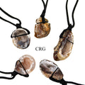 Oco Geode Necklace on Black Cord (32 Inches) (4 Pieces)