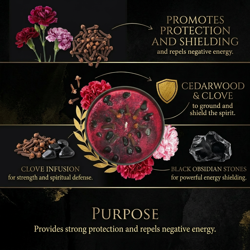 Fiery Protection Candle — 8‑oz Wall of Protection Ritual