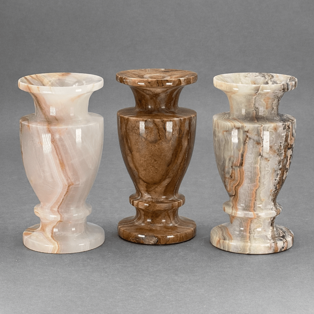 Onyx Candle Vase (6 Inches) Gemstone Home Decor