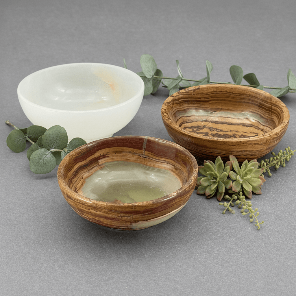 Onyx Round Bowl (4 inches) Gemstone Home Decor