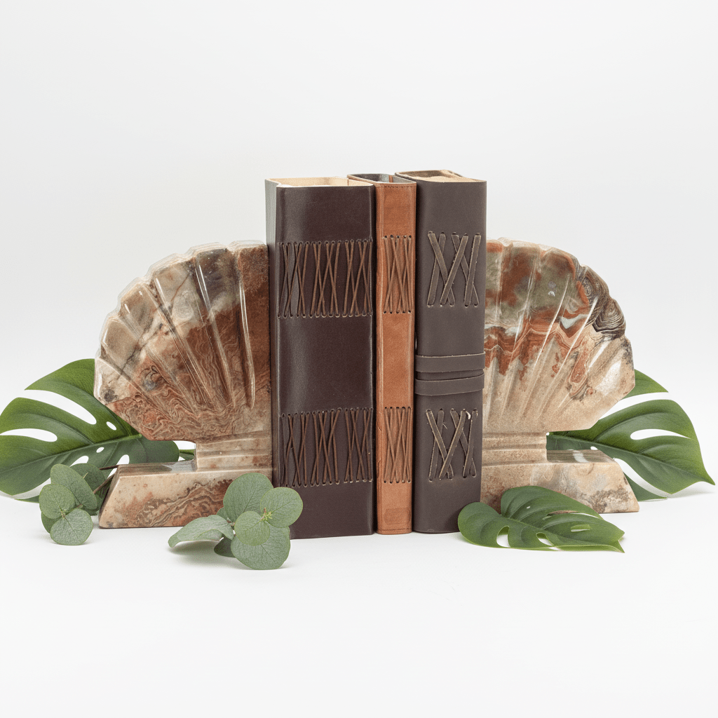 Onyx Shell Bookend (8 Inches) Gemstone Home Decor