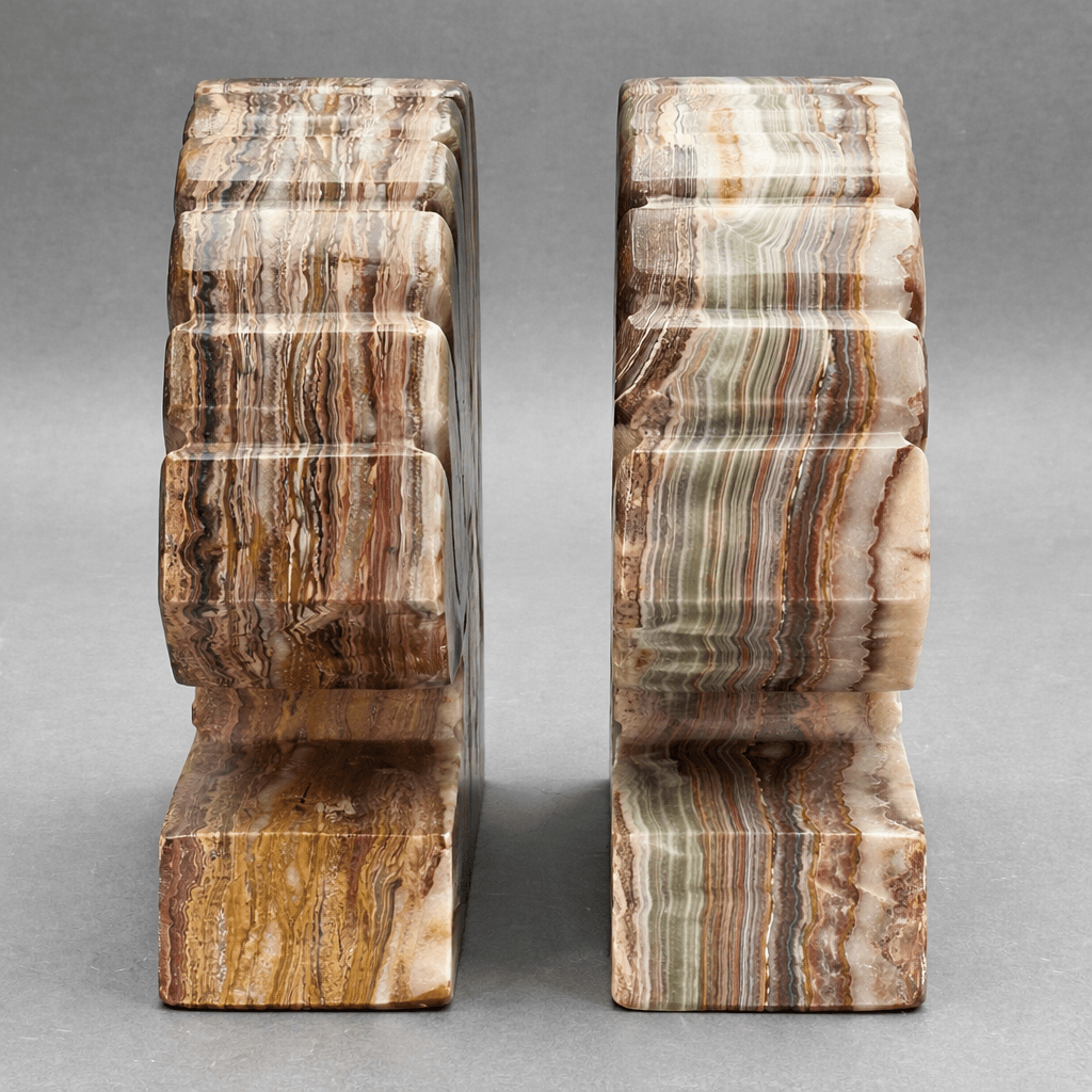 Onyx Shell Bookend (8 Inches) Gemstone Home Decor