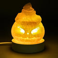 Orange Calcite Pumpkin Lamp