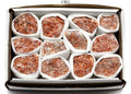 Orange Calcite Rough Brazilian Rock Small Flat (12 Pieces) Size 1.25 to 2.5 Inches Bulk Wholesale Lot