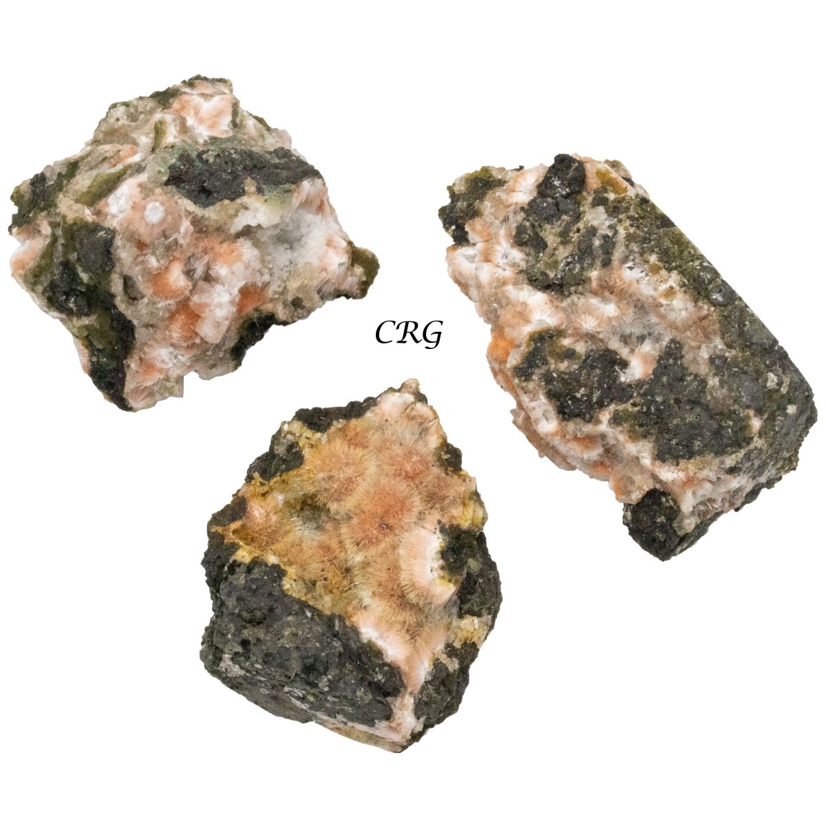 Orange Thomsonite (1 Piece) Size 1.5 Inches Crystal Gemstone Mineral