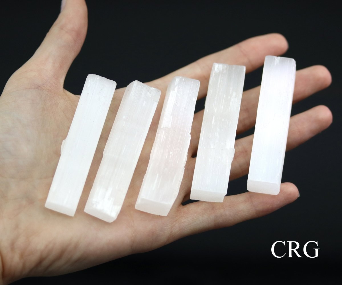 PACK OF 10 - Natural Selenite Sticklettes / 2"-3"