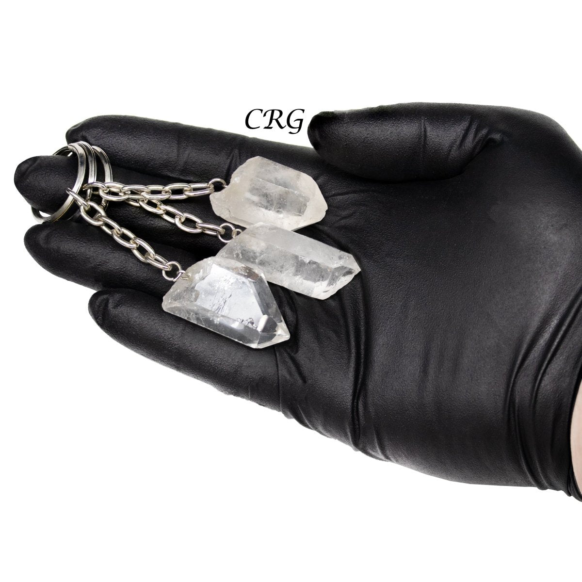 Citrine Raw Point Gemstone Keychains (1 To 1.5 Inches) (5 Pieces)