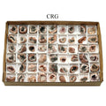 Pink Amethyst Geodes with Calcite Inclusions (1-3 in) Wholesale Lot Flat (54 pcs)