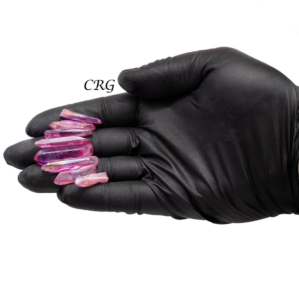 Pink Aura Quartz Points (1 Pound) Size 1 to 2 Inches Bulk Wholesale Lot Crystal Minerals
