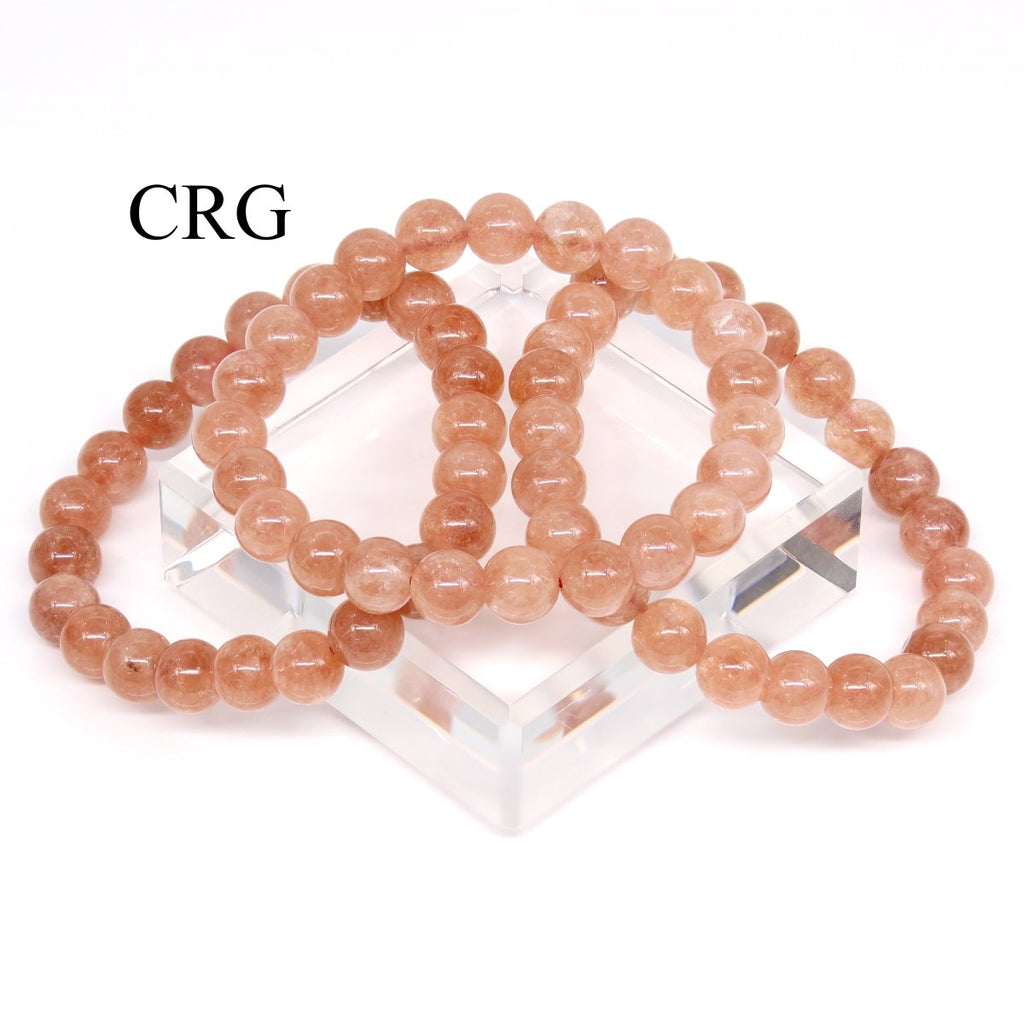 Pink Aventurine Round Bead Stretch Bracelet (8 mm) (1 Piece)