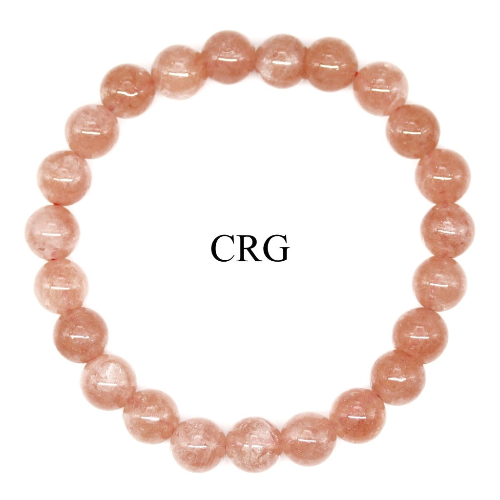 Pink Aventurine Round Bead Stretch Bracelet (8 mm) (1 Piece)