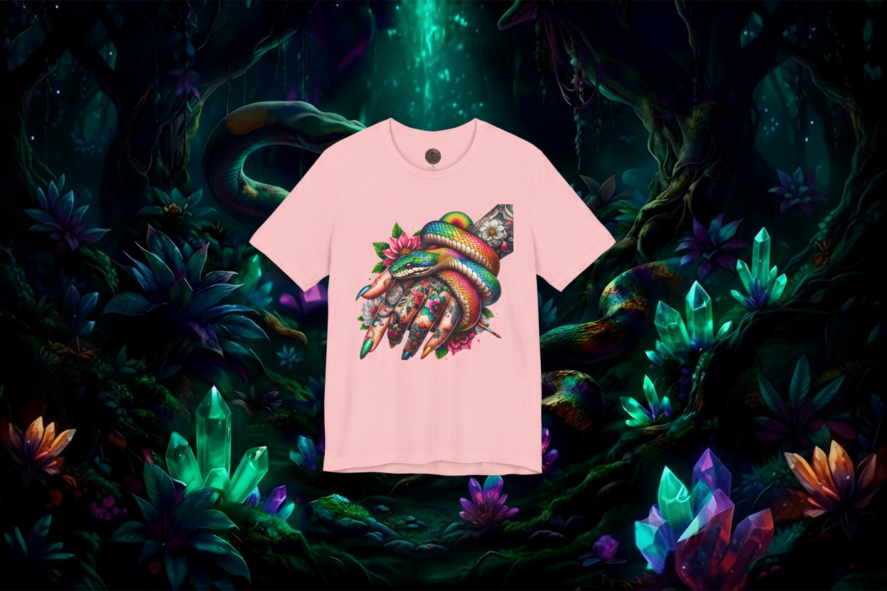Pink Constrictor Tee - Enchanted Forest