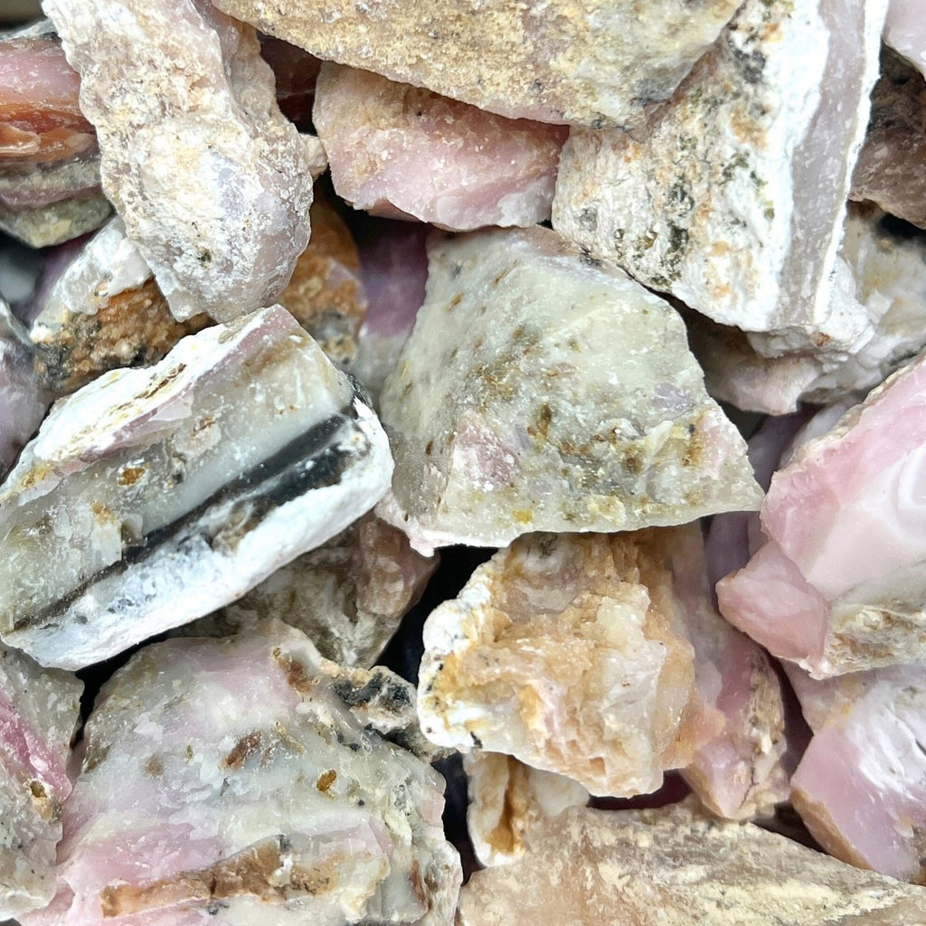 Pink Opal Rough (Size 1 to 2 Inches) Bulk Wholesale Lot Crystal