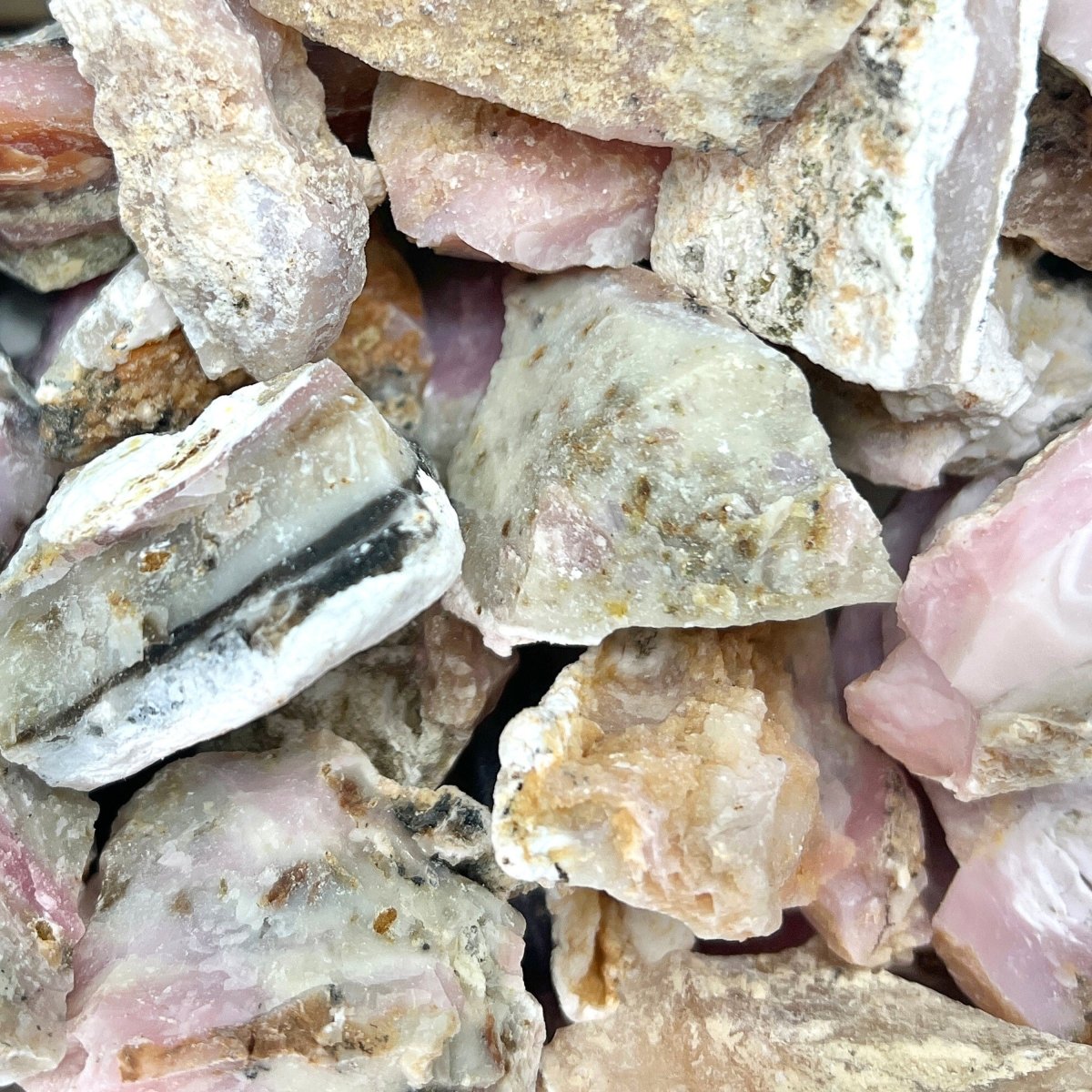 Pink Opal Rough (Size 1 to 2 Inches) Bulk Wholesale Lot Crystal