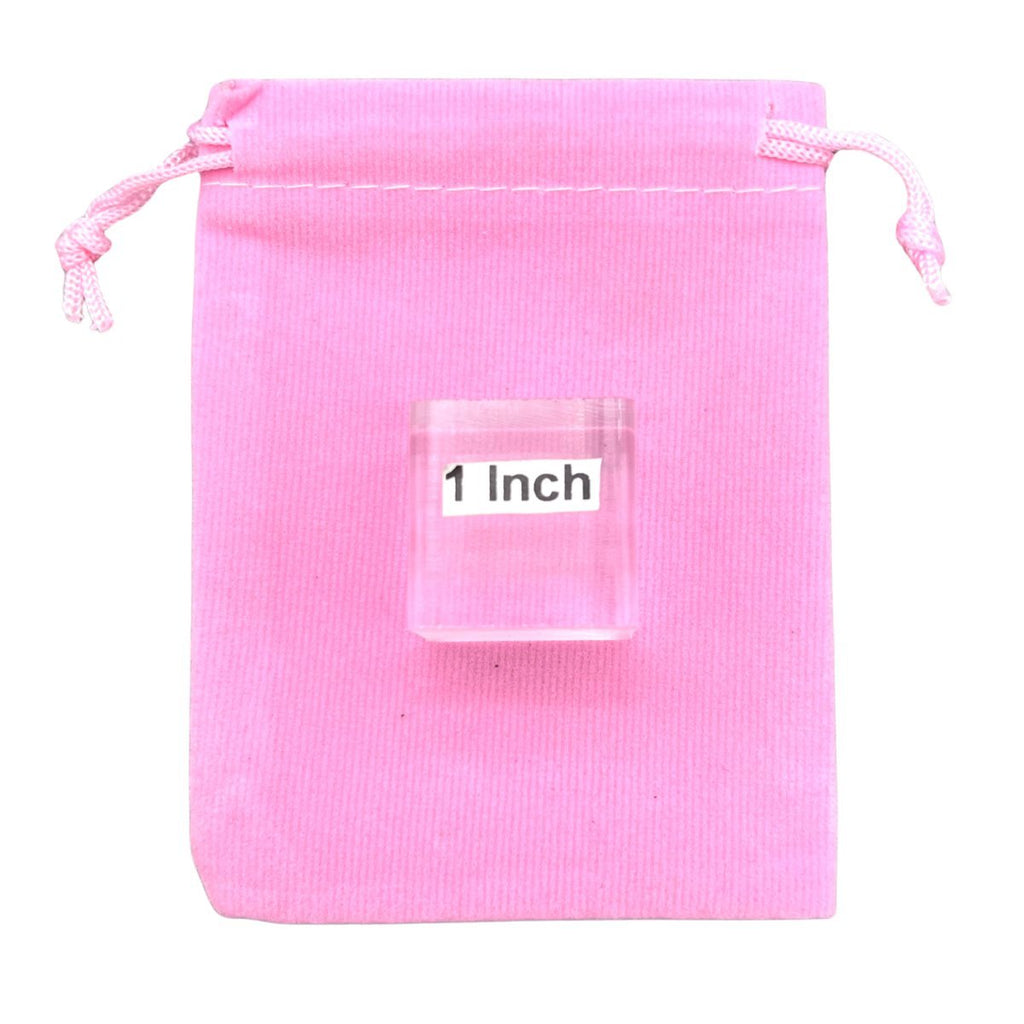 Pink Plush Velvet Pouch (1 Piece) Size 3 by 4 Inches Small Deluxe Gift Bag