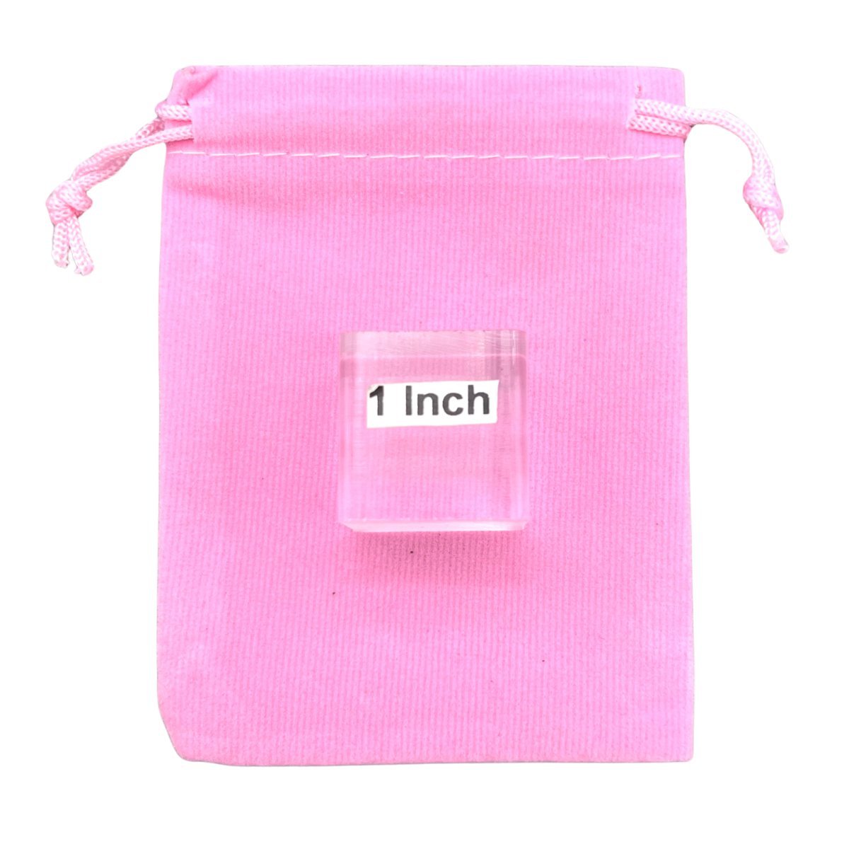 Pink Plush Velvet Pouch (1 Piece) Size 3 by 4 Inches Small Deluxe Gift Bag