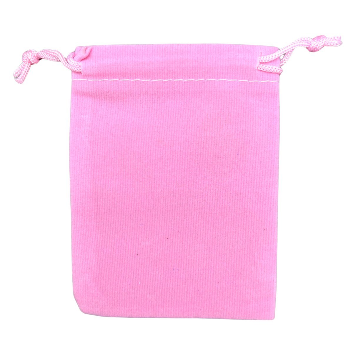 Pink Plush Velvet Pouch (1 Piece) Size 3 by 4 Inches Small Deluxe Gift Bag