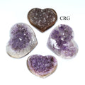 Polished Amethyst Druzy Heart - 300-600 GRAM - 1 PIECE