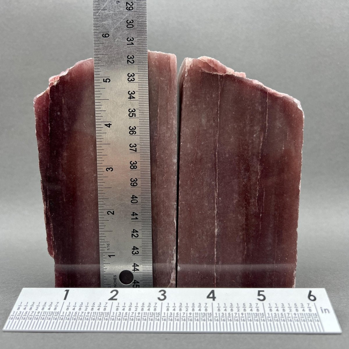 Polished Strawberry Quartz Bookends (4-8") AVG (1 Pair) Gemstone Home Decor Wholesale Crystal Supply