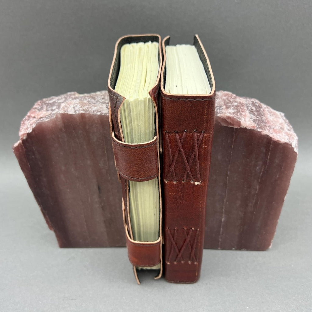 Polished Strawberry Quartz Bookends (4-8") AVG (1 Pair) Gemstone Home Decor Wholesale Crystal Supply
